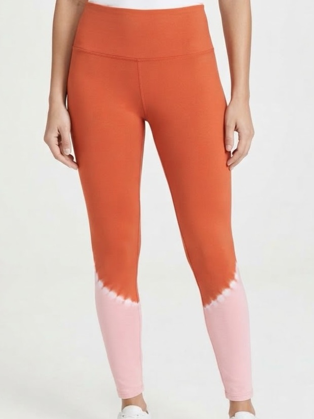 Wild Fable Womens Sz L Orange & Pink Tie Dye Print Yoga Leggings, NWT